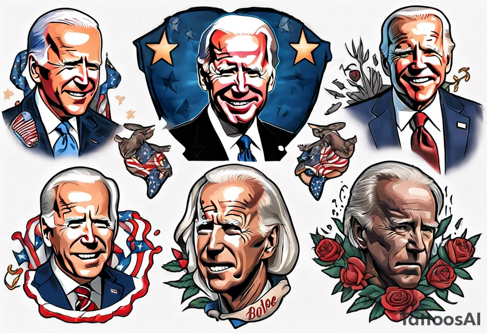 Cursed Joe Biden tattoo idea