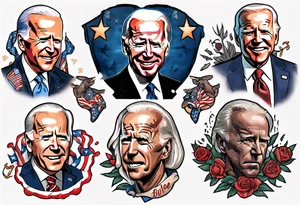 Cursed Joe Biden tattoo idea