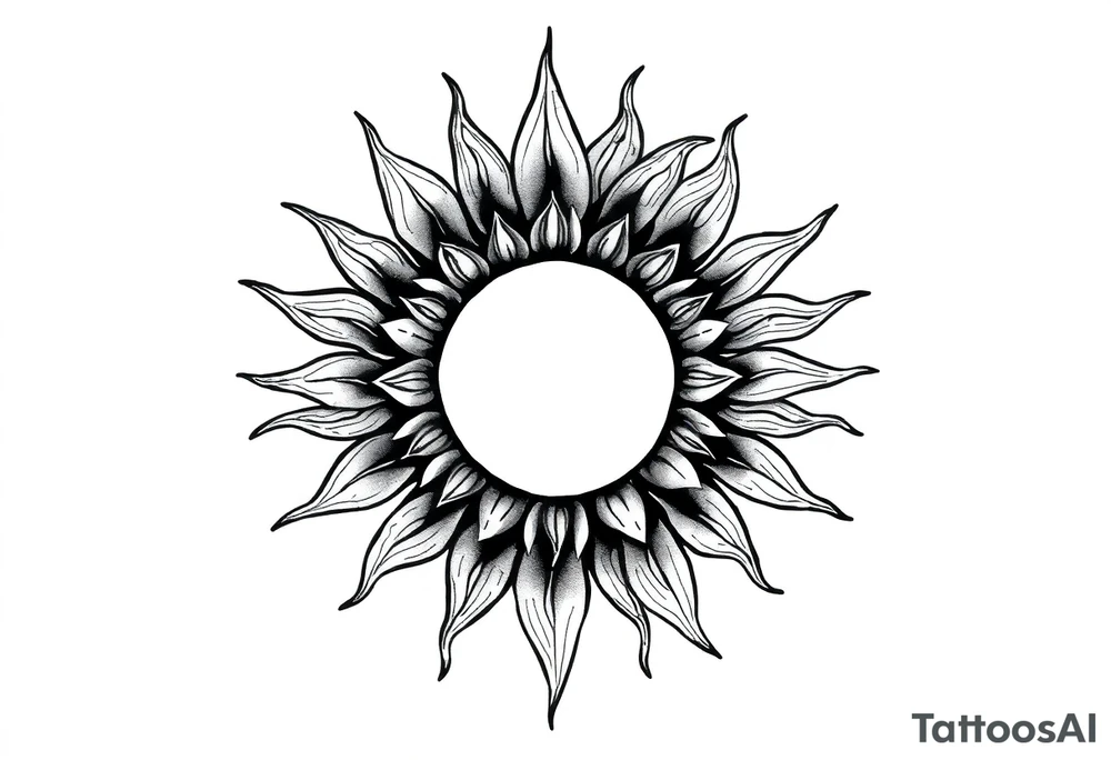 Sun tattoo idea