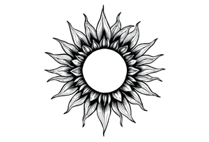 Sun tattoo idea