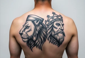 first off all can u get me a picture of imam ali and a lion on on one side and imam ali on the other side make sure u get the pictures from google on the whole back tattoo idea