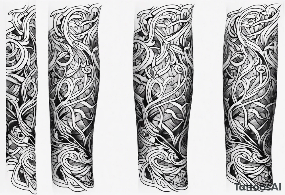 Sleeve tattoo. Vines wrapping around the upper arm. tattoo idea