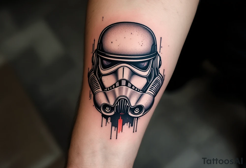 Japanese style storm trooper tattoo idea