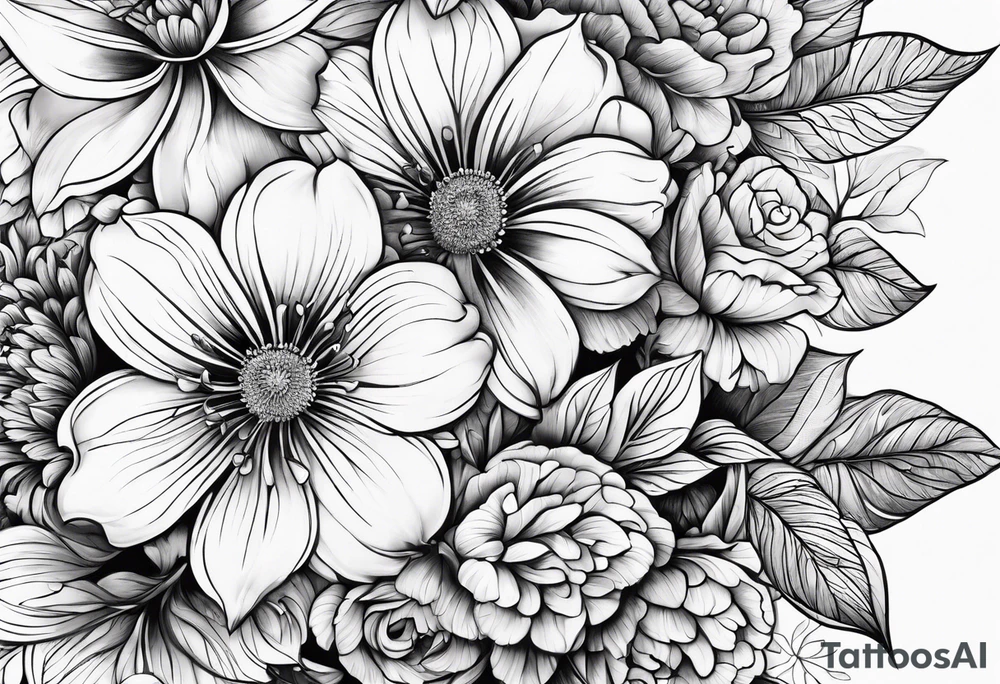 flower tattoo idea