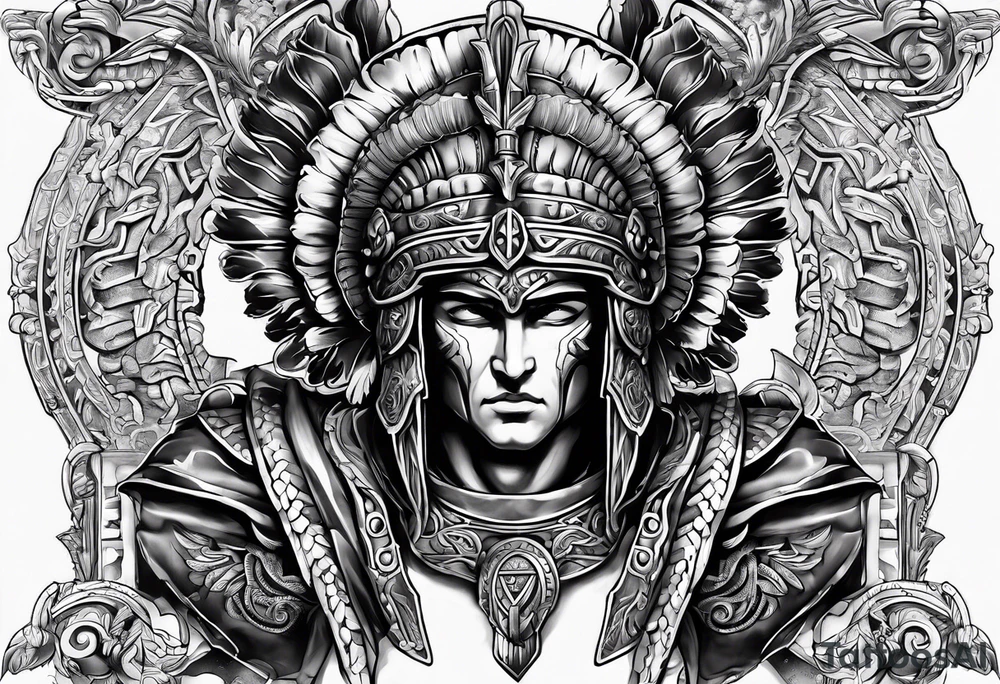 gift of life,  greek warrior tattoo idea