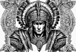 gift of life,  greek warrior tattoo idea