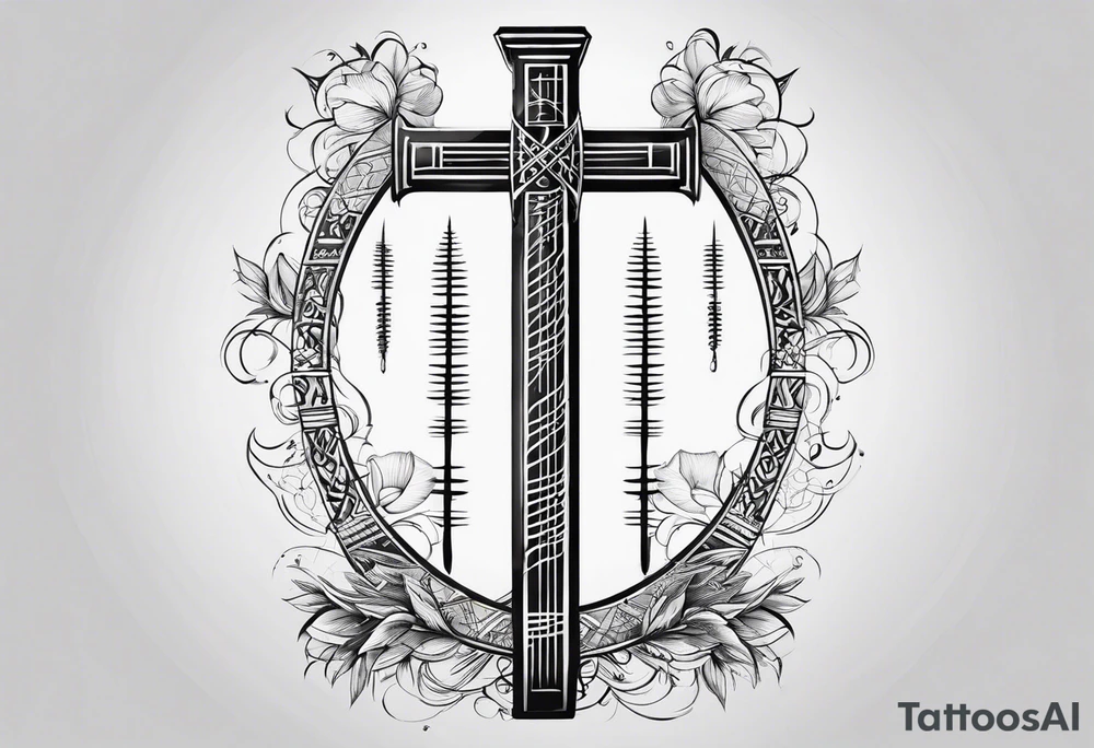 ogham style tattoo tattoo idea
