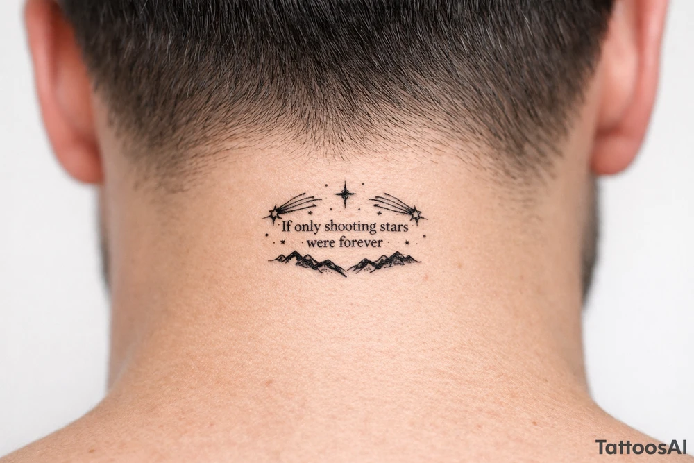 If only shooting starrs were forever tattoo idea