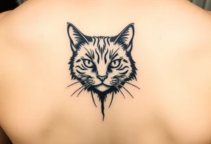 black cat tattoo idea