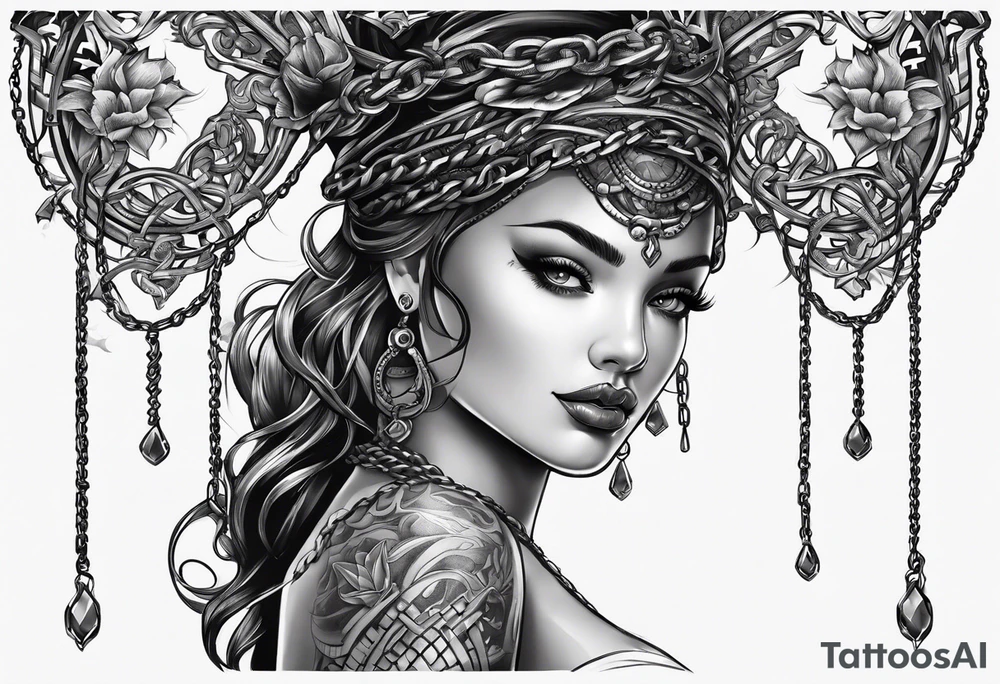 Broken chain tattoo idea