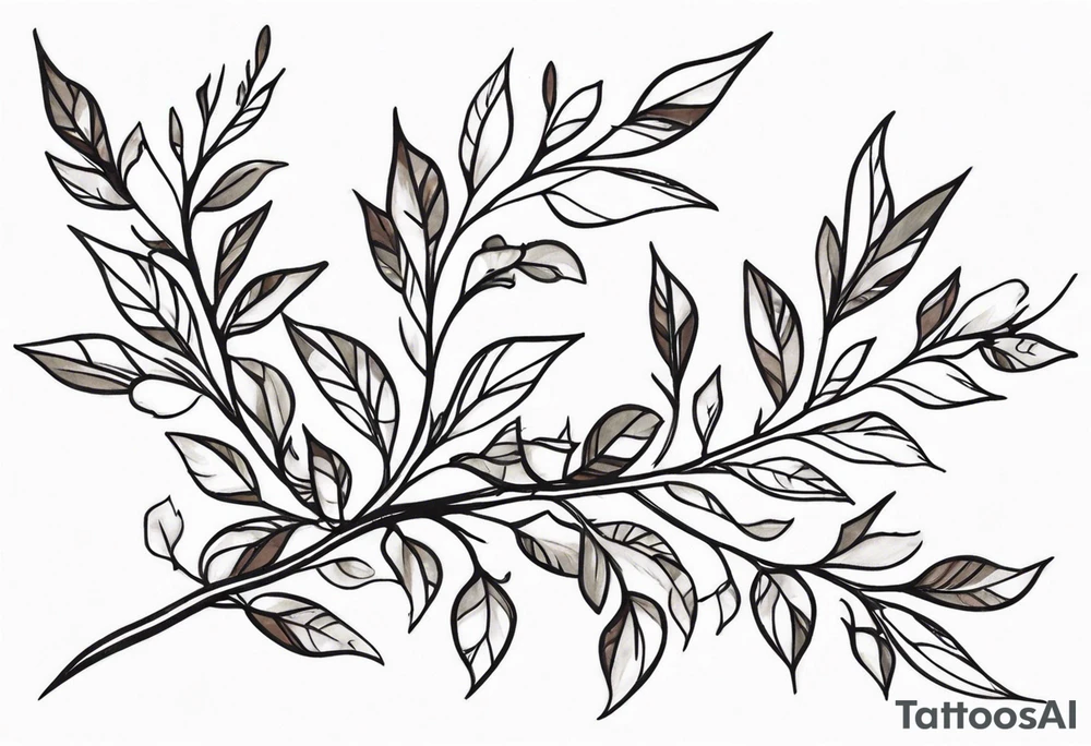 Spiky Vine tattoo idea