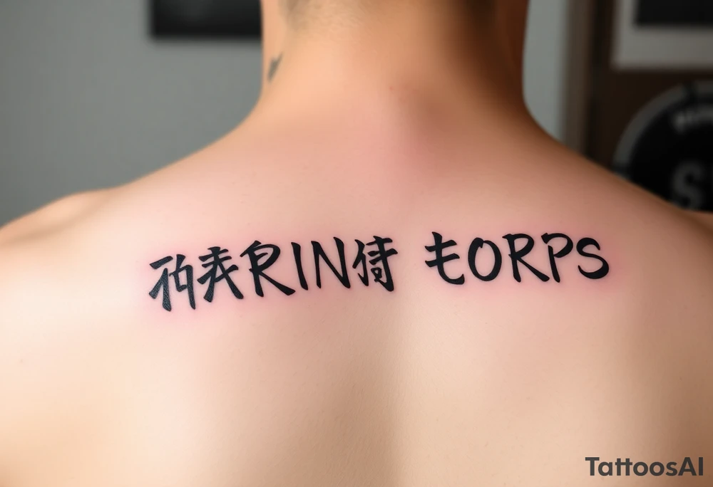 Republic of Korea
Marine Corps
lettering to arm tattoo idea