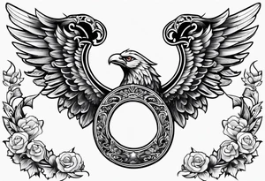 horseshoe with wings tattoo idea