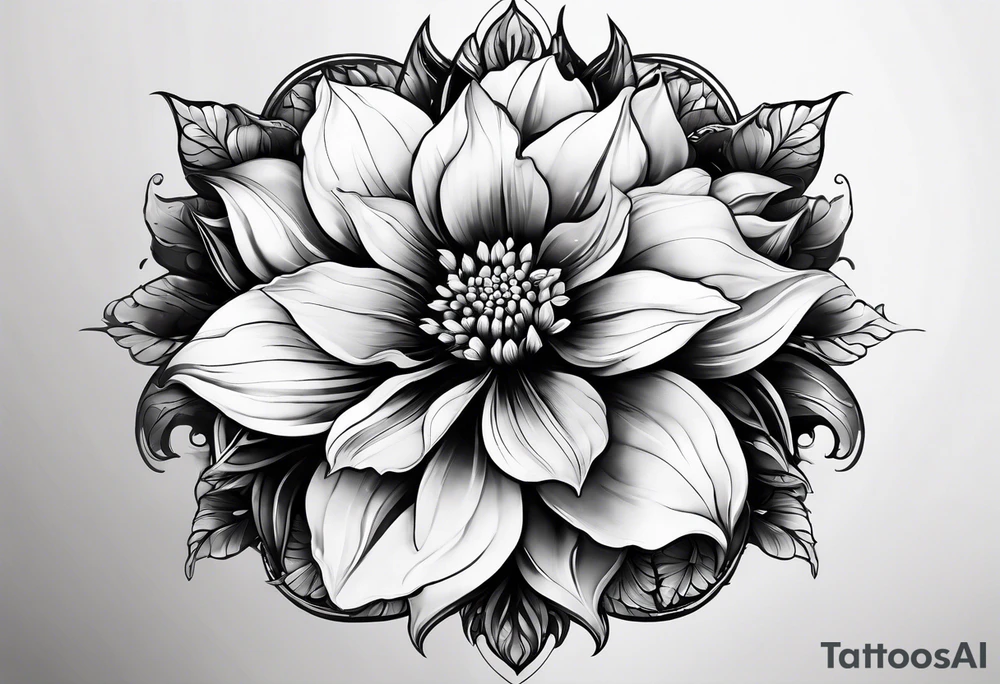 a flower within a galaxy. the galaxy should be bigger, the tattoo will fit on a leg tattoo idea