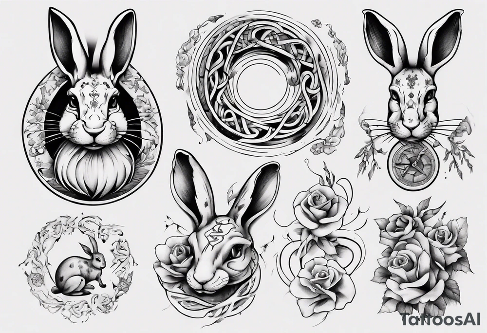 Schlange und Hase tattoo idea