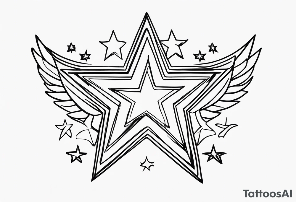 Five stars tattoo idea