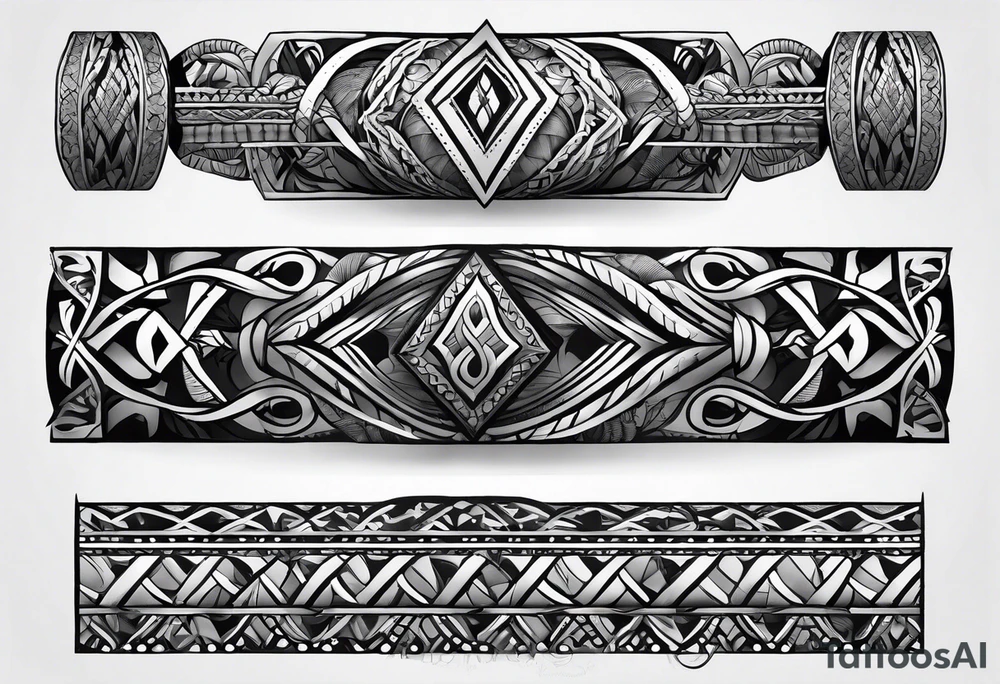 forearm masculine narrow band tattoo with rope tattoo idea