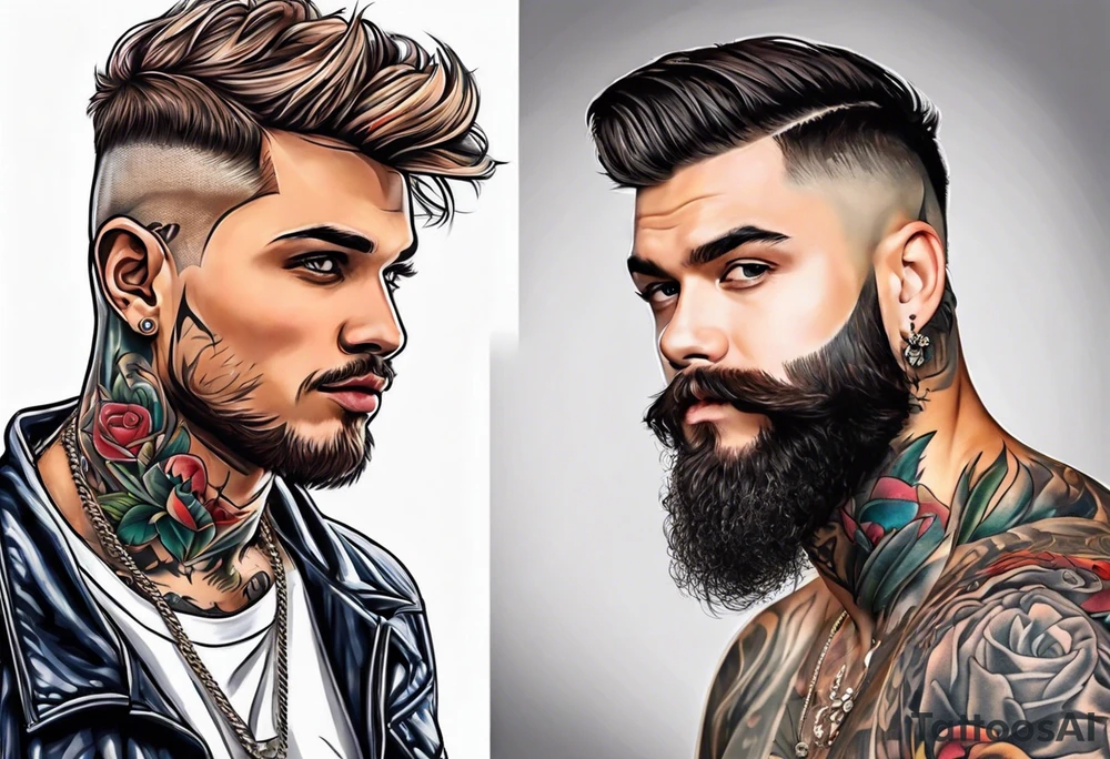 Dad, son, brother tattoo idea