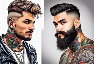 Dad, son, brother tattoo idea