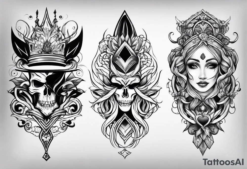 full sleeve sketch tattoo idea