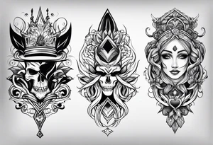 full sleeve sketch tattoo idea