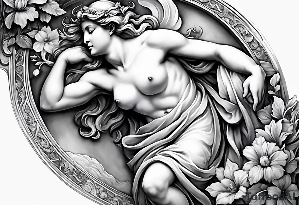 the creation by Michaelangelo tattoo idea