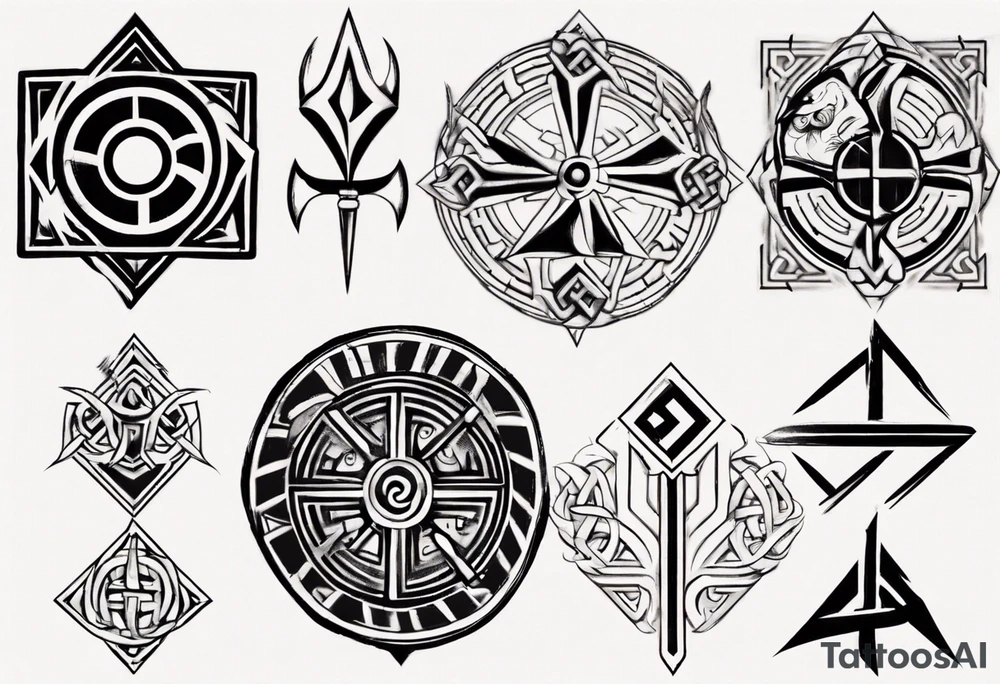 Viking symbol l tattoo idea