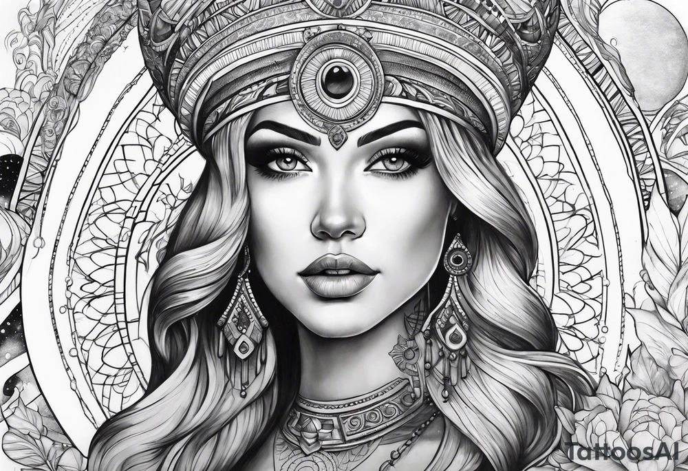 cosmic tattoo idea