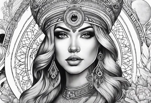 cosmic tattoo idea