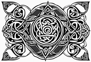 celtic knot arm band tattoo idea