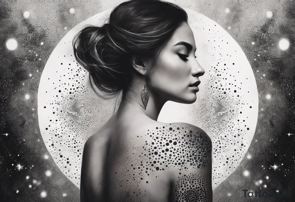 Resurrection strength and courage Beautiful Woman walking through fire and chaos to inner peace and self-love  ethereal tattoo idea