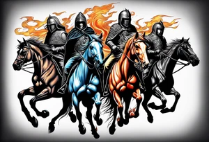 Four horsemen tattoo idea