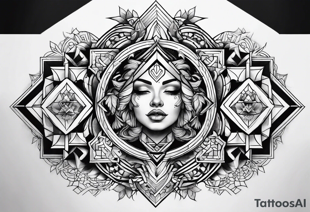 Chest tattoo tattoo idea