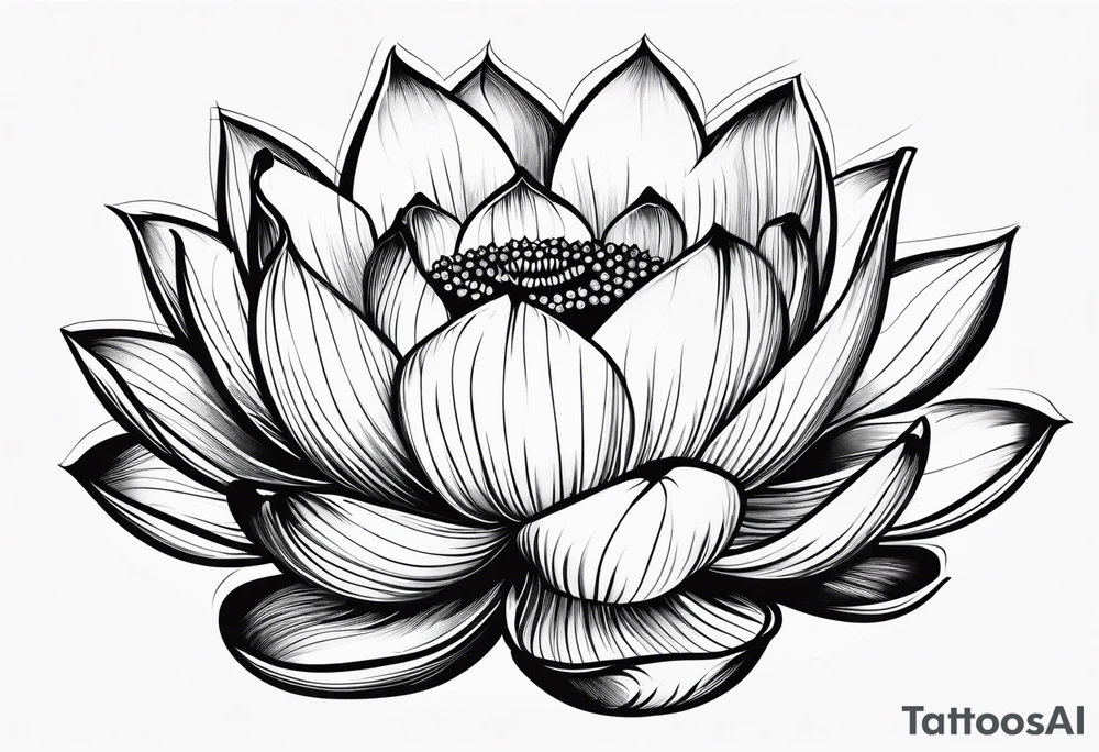 lotus flower tattoo idea