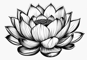 lotus flower tattoo idea