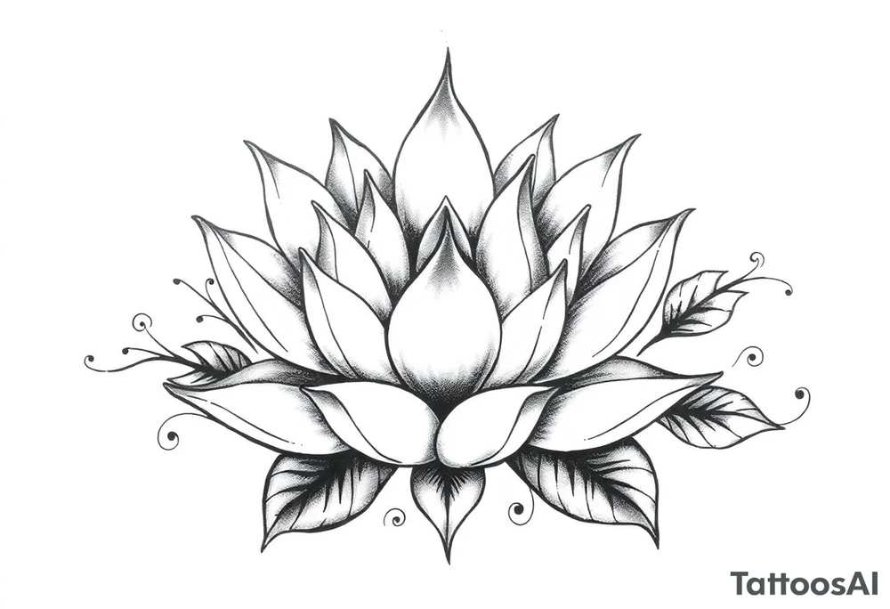 Water lily, earth, air, fire, water, tree tattoo idea