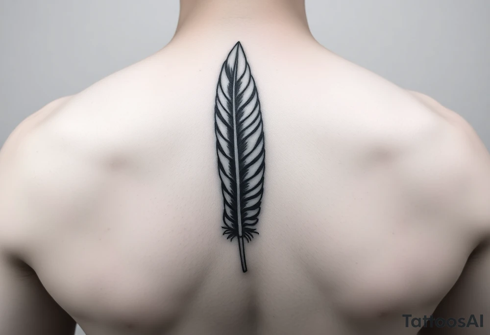 Feather tattoo idea