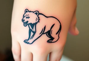 University of Northern Colorado bear mascot full standing up bear tattoo idea