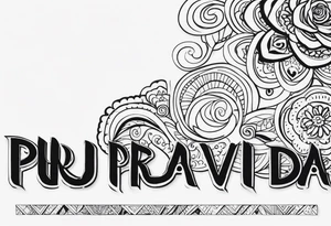 “Pura vida” just as a word tattoo idea
