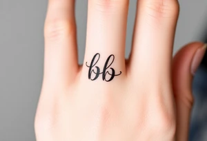 Initials bb tattoo idea