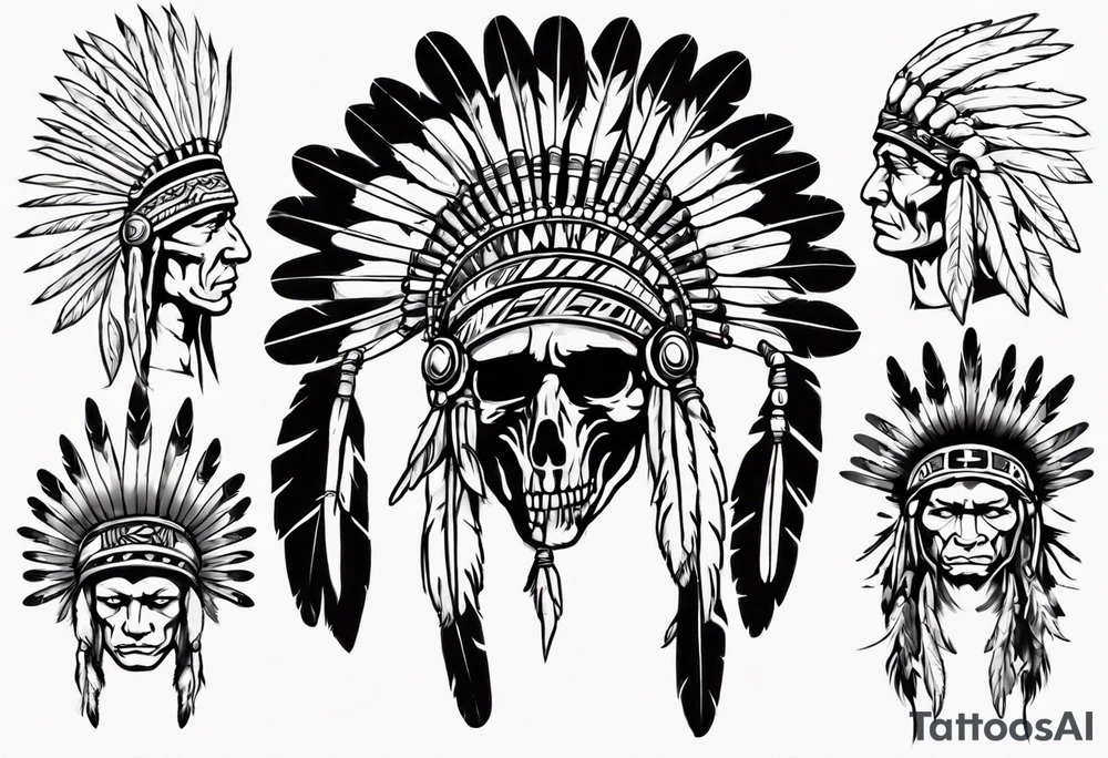 Native American Headdress, tattoo idea