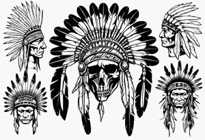 Native American Headdress, tattoo idea