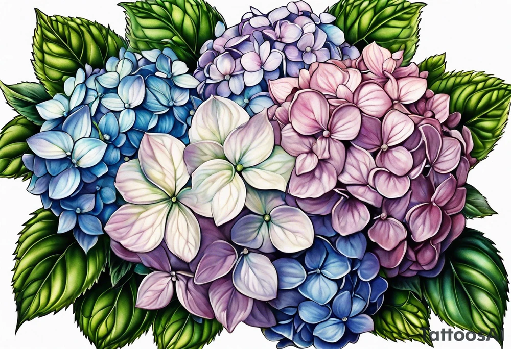 Hydrangea tattoo idea