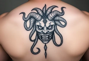 powerful medusa for women. Simple but intricate. The number 13 somewhere in the tattoo. The mouth covered or taped. Throw a little virgo in there tattoo idea