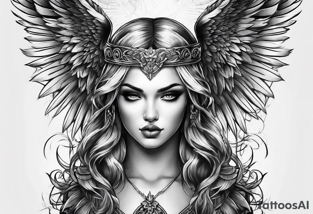 the fallen angel tattoo idea