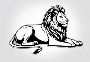 Majestic Lion tattoo idea