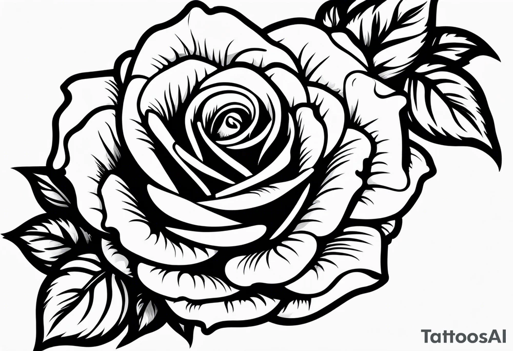 A rose tattoo idea
