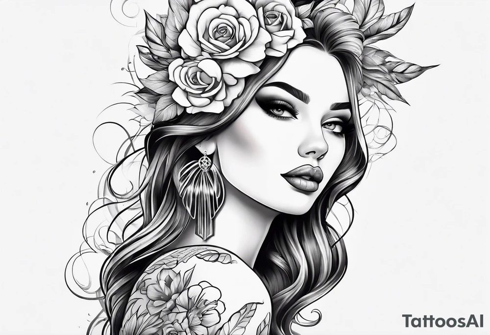 Feminine style tattoo idea