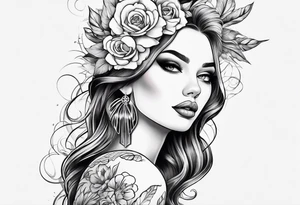 Feminine style tattoo idea