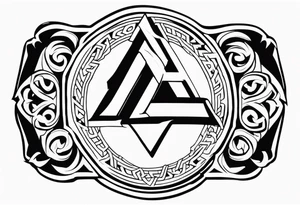 Valhalla shield  valknut tattoo idea
